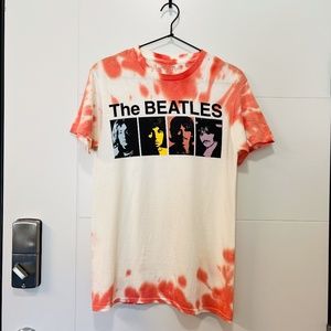 NWOT Love Tribe The Beatles Band Tee Orange Cream Size XS